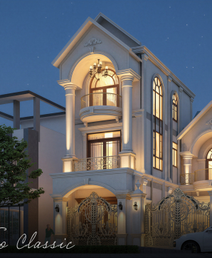 BT03 - MẪU BIỆT THỰ CỔ ĐIỂN MÁI THÁI